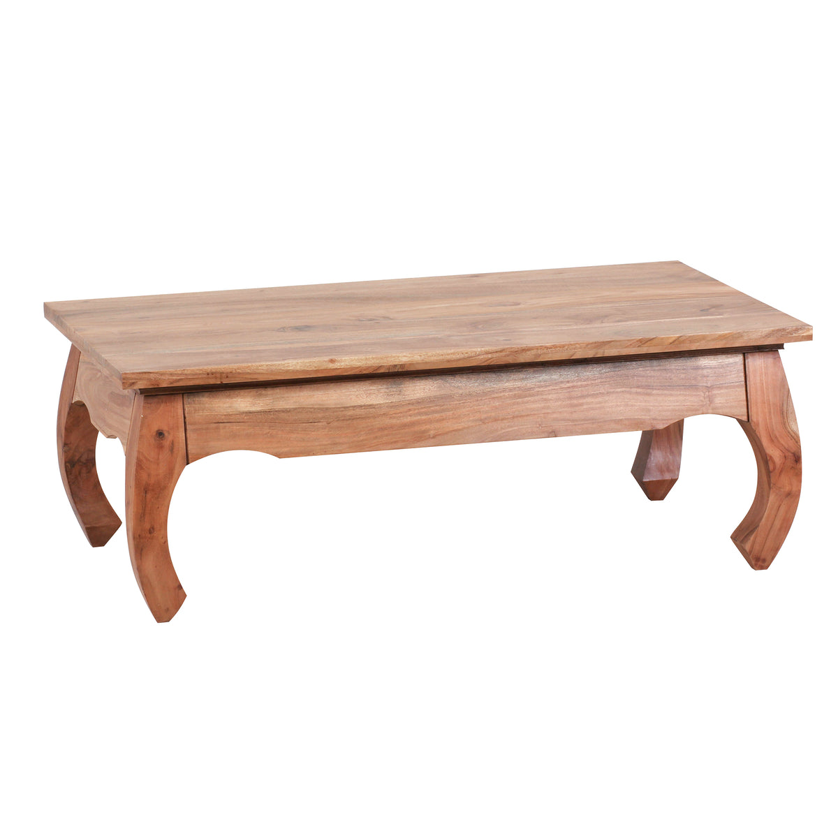 Couchtisch Massiv-Holz 110 cm breit Wohnzimmer-Tisch Design dunkel-braun Landhaus-Stil