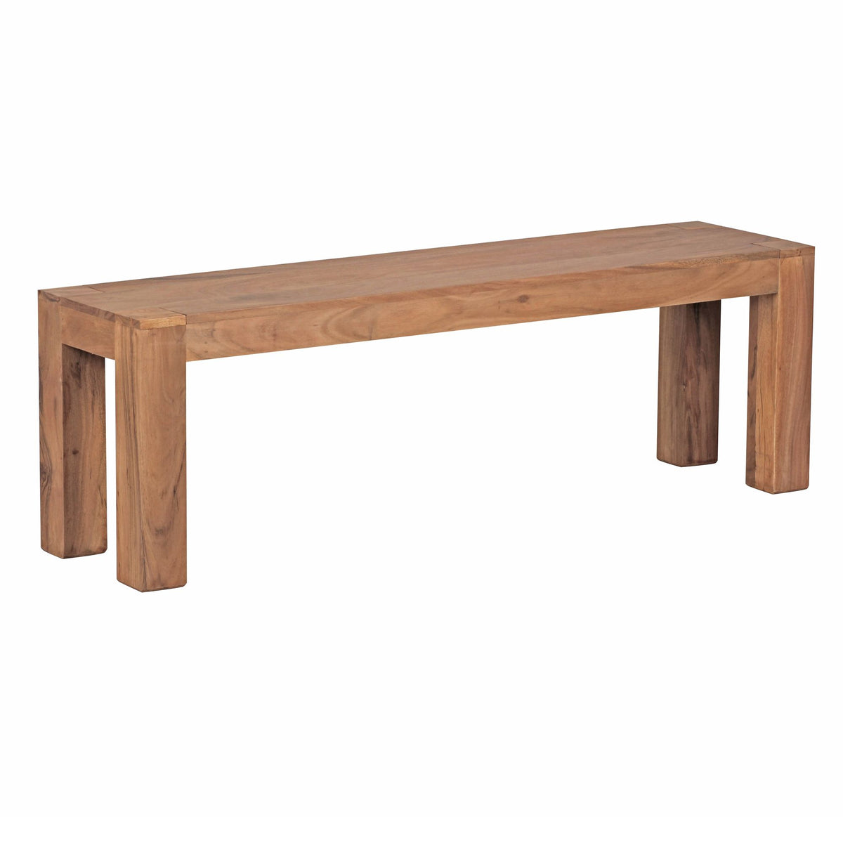 Esszimmer Sitzbank Massiv-Holz Akazie Holz-Bank Natur-Produkt Küchenbank im Landhaus-Stil
